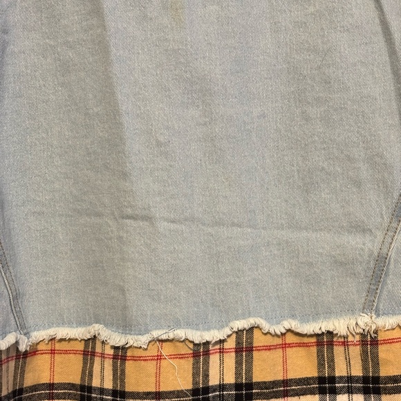 HighwayJean Two-Tone Denim and Plaid Jacket size small NWT - Picture 8 of 8